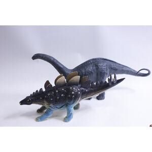 Ankyo, Plastic Dinosaurs, Set of Two, Stegosaurus, Brontosaurus, Prehistoric